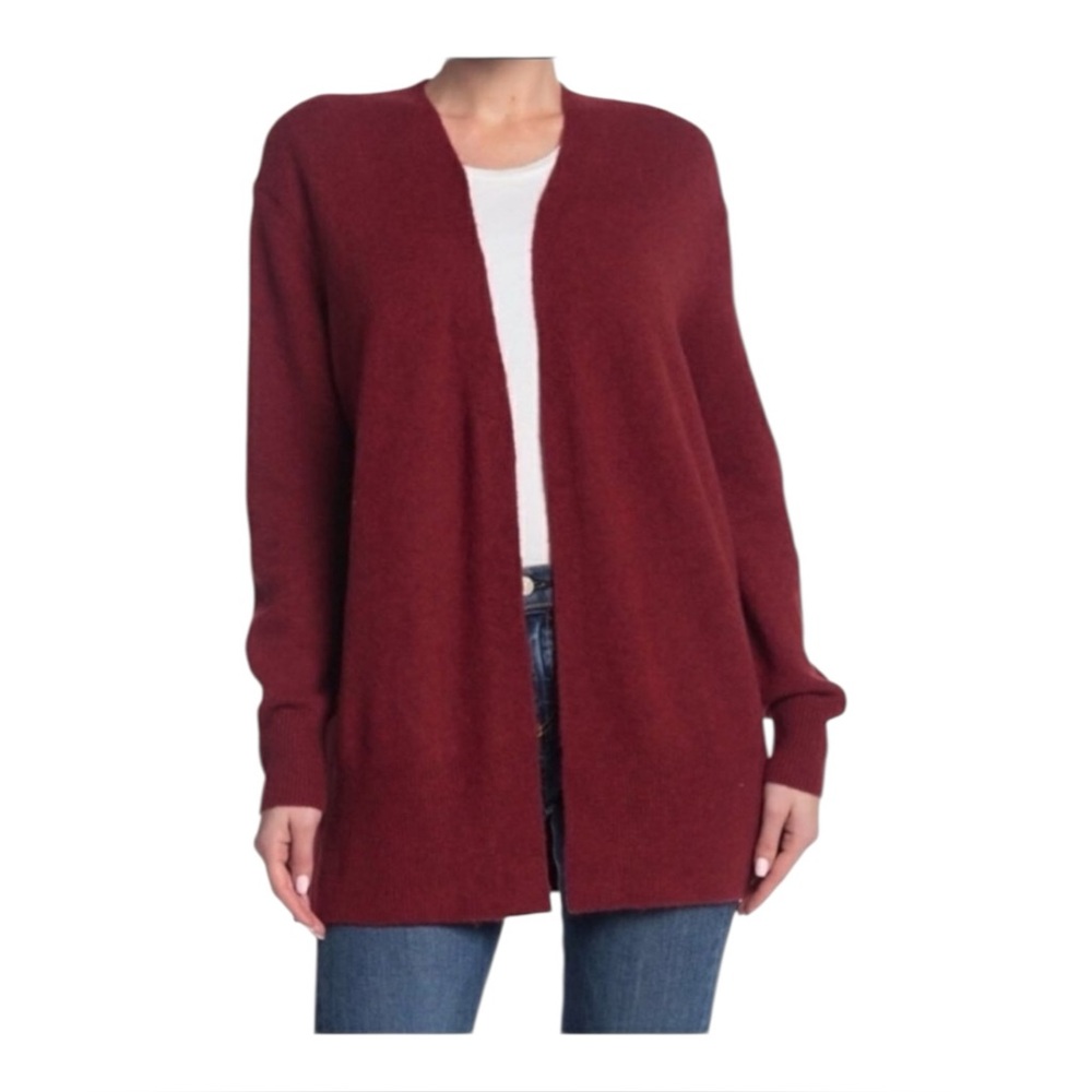 Madewell Cozy Walker Alpaca Long Cardigan Academia Minimalist Sweater